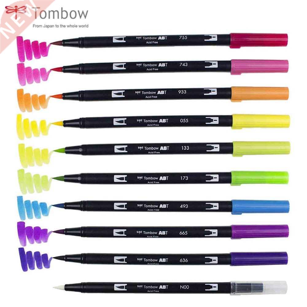 ABT Tombow Twin Brush Pen Art Markers Watercolor 96 Colors