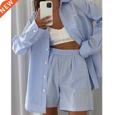 Loung Wear Women's Home Clothes ripe Long Sleeve Shirt ops