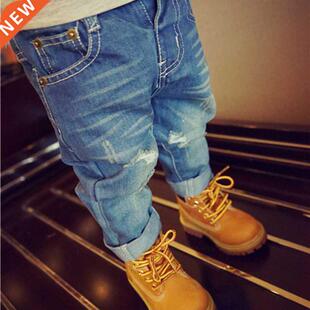 2-6T Jeans For Boys Toddler Kid Baby Spring Clothes Holes Lo