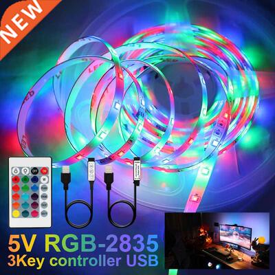 USB 2835 LED Strip Light DC5V RGB Lights Flexible Ribbon Tap