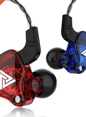 QKZ AK6 3.5mm Wired Headphones Copper Driver Stereo HiFi Ear