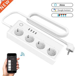 Prise Wifi USB 16A 1.5m | Bande d'alimentation intellige