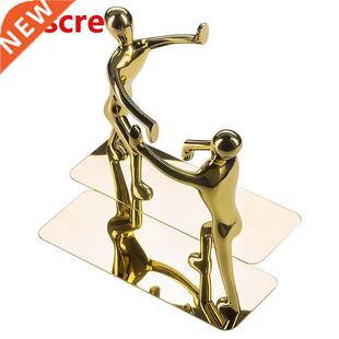 1 Pair Decorative Bookends Heavy Duty Man Book End Non-Skid