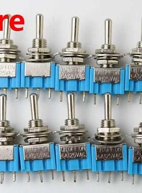 10pc/LOT Blue Mini MTS-102 -Pin SPDT ON-ON 6A 125VAC Miniat