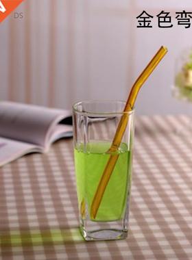1pc High Borosilicate Glass Drinking Straw Colourful Eco-fri