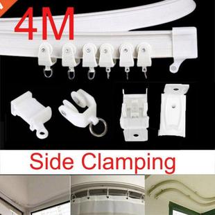 4M Curtain Rail Track Side Clamping Flexible Ceiling Mounted