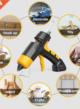 4.7V 60w cordless lithium ion hot melt glue gun digital disp