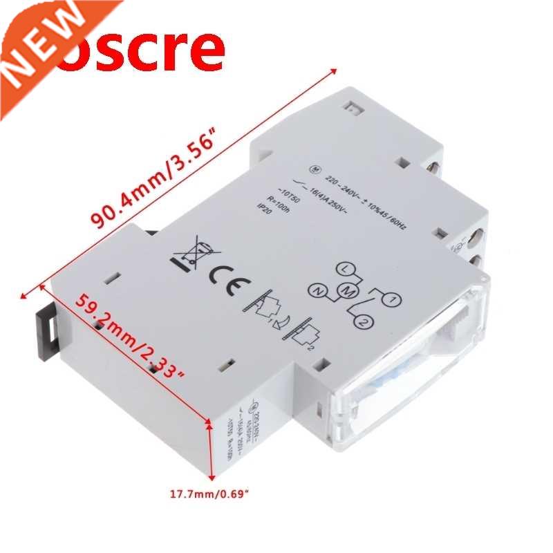 Mechanical 24 Hours Programmable Din Rail Timer Switch Relay