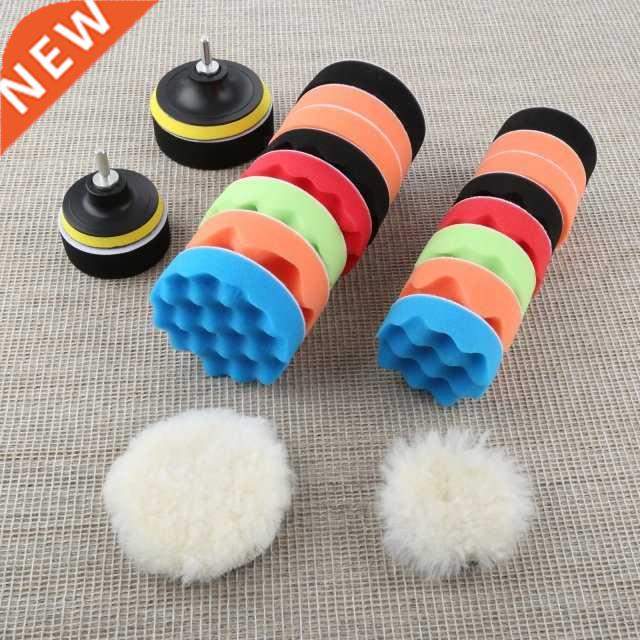 12pcs 3/4 inch Car Polishing Waxing Pads M14 Thread Self-adh