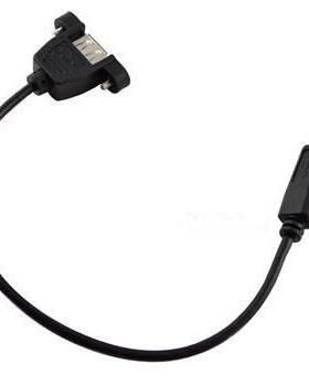 1m USB 2.0 A female socket panel mount to USB B male plug ex