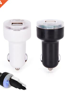 USB 2 Port DC Car Charger DC 5V 2.1A Adapter Black for Sams