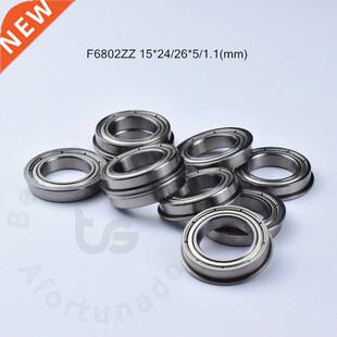Flange 10pcs F6802ZZ 15*24(26)*5(mm) Free shipping chrome s