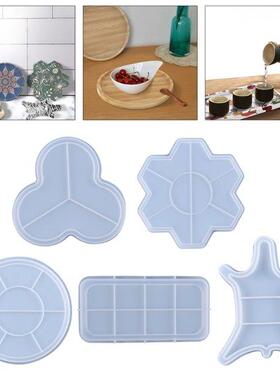 Tray Epoxy Resin Mold Serving Plate Board Coaster Silicone M