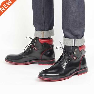 Boots Men 2022 Red Bottom Fashion Brand Comfortable Motorcyc