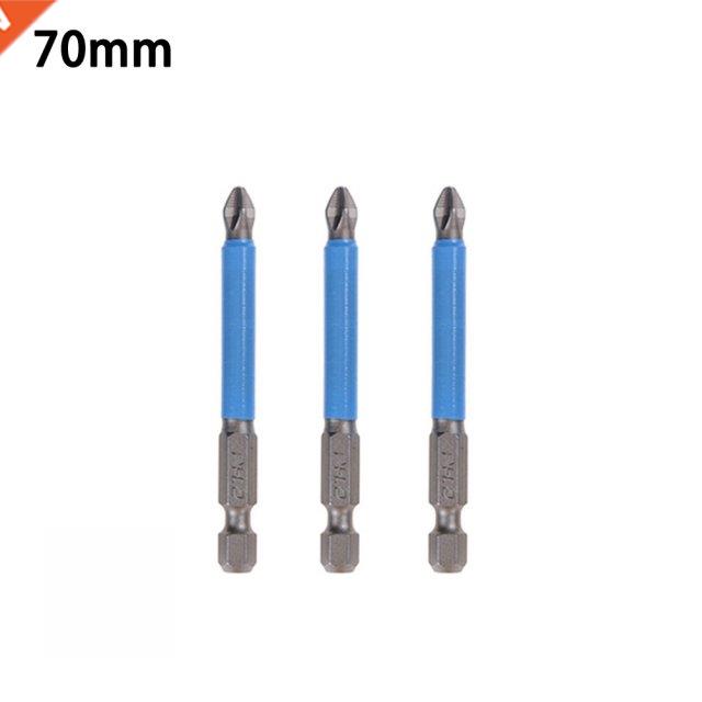 3Pcs 25/50/65/70/125mm Cross Non-Slp Batch Head PH2 Screwdr