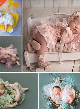 0-2 s Baby Photo Clothing Sets Newborn Girl Lace Princess
