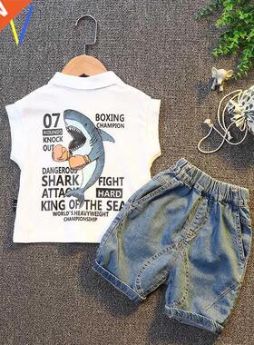 KIDS boy summer clothes for baby boys jeans pants t shirt