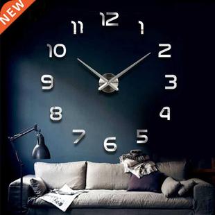 mirror livi big brief DIY sticker clock wall size Fashion