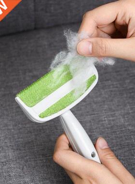 2 Heads Reusable Pet Hair Removal Brush Portable Cat Dog Com