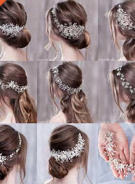 Luxurious Flower Headbands Tiaras Wedding Hair Accessories F