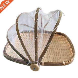 Woven Rectangle Household Basket Folding Bamboo Hand