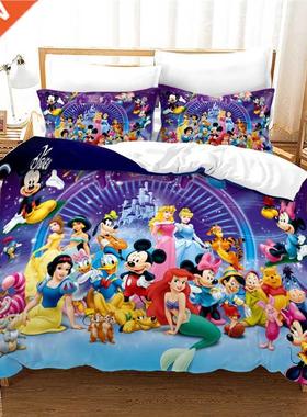 Character Pattern 3d Bedding Set Snow White Princess Duvet C