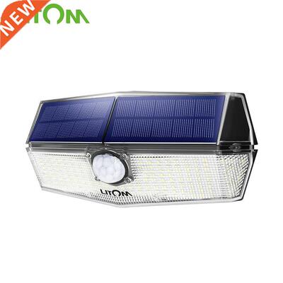 1/2 PCS Litom 200 LED Solar Light IPX7 Waterproof Solar Lam