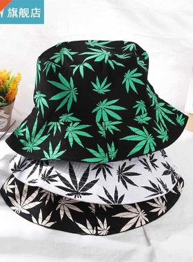 1 Pc Maple Leaf Cotton Hip Hop Cap Fisherman Hats Women Men