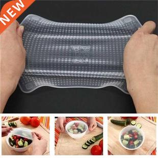 Food Wraps Reusale 4pcs Fresh Silicone Keeping Sar set
