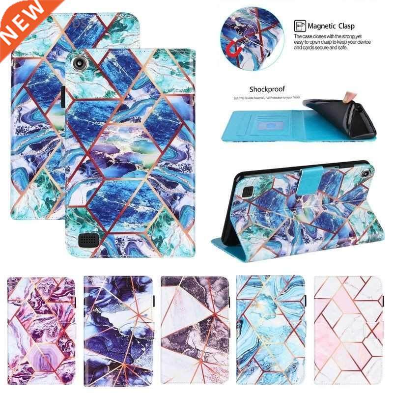 For iPad 8th 7th Generation Case Marble Pattern Flip Cover