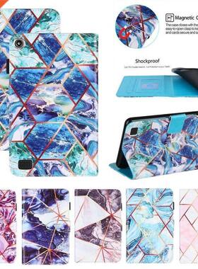 For iPad 8th 7th Generation Case Marble Pattern Flip Cover