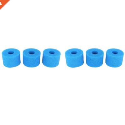 6PCS For Intex Pure Spa Reusable/Washable Foam Hot Tub Filte