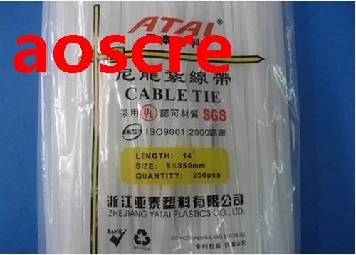 250Pcs/pack 5*350mm CE approved white black color Self-locki