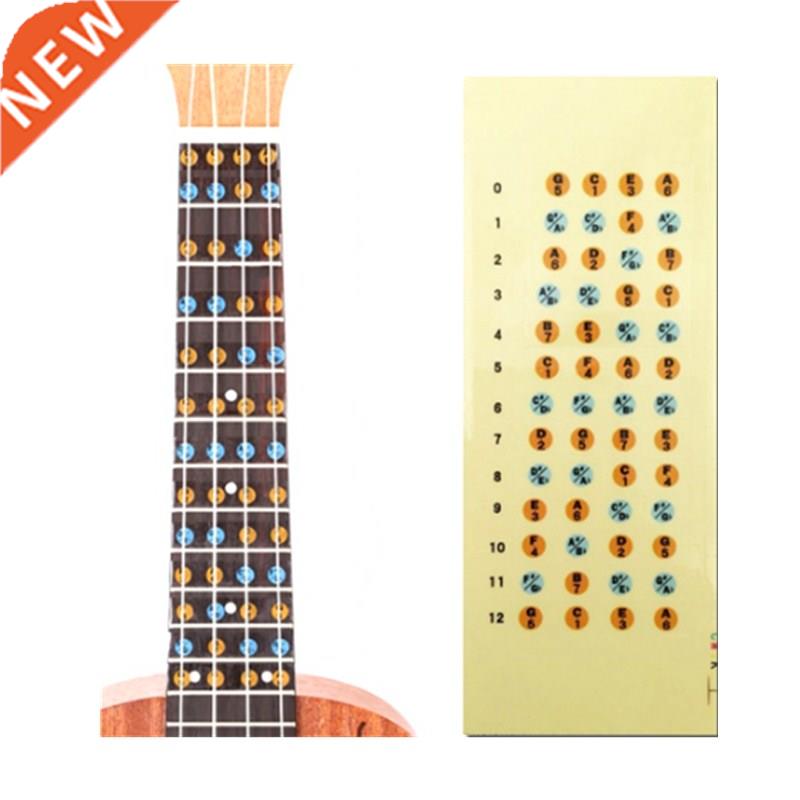 Ukulele Fretboard Note Map Sticker Fingerboard Frets Decals