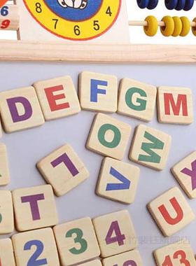 Abacus Wooden Letters Numbers Blackboard Magnetic Board Kids