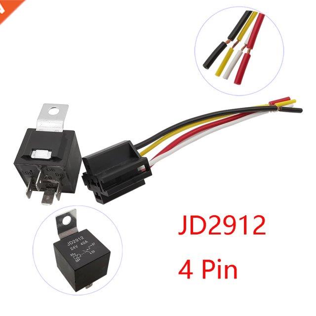 1Set JD2912 4 Pn Car Relay wth Socket Plug Automoble Cont
