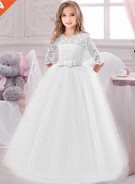 Long Casual Summer Dress Teens Girls Costume Lace Children C