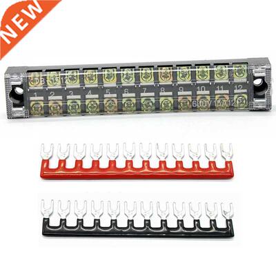 12 Poston Dual Row Electrc Barrer Screw Fxed Termnal B