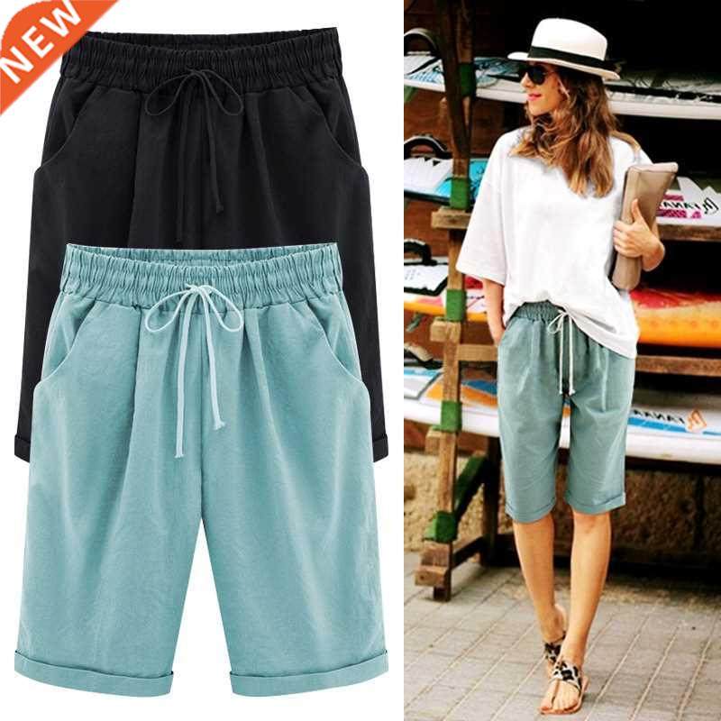 summer shorts women summer bermuda shorts large size 8xl loo