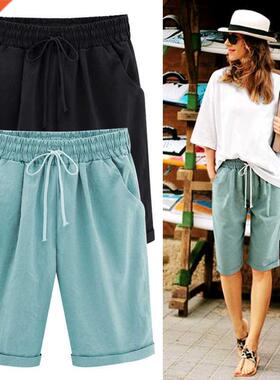 Summer shorts Women Summer Bermuda Shorts Large Size 8xl Loo