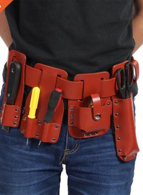5in1 Leather Tool Belt Pouch Scaffolding Tool with Tool Hold