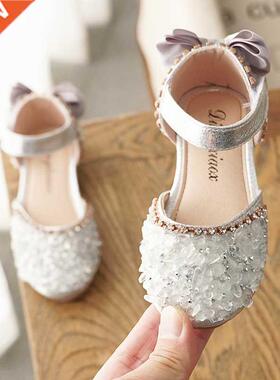 New Kids Leather Shoes Girls Wedding Shoes Children Princess