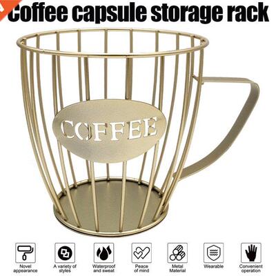Coffee Capsule Storage Basket Coffee Cup Basket Vintage Coff