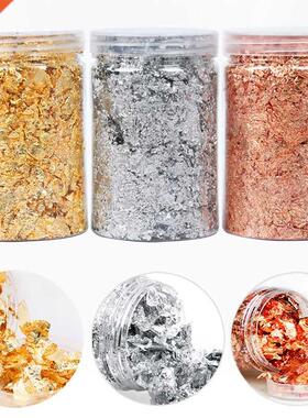 3/4/5/10g Shiny Gold Leaf Flakes Sequins Glitters Confetti f