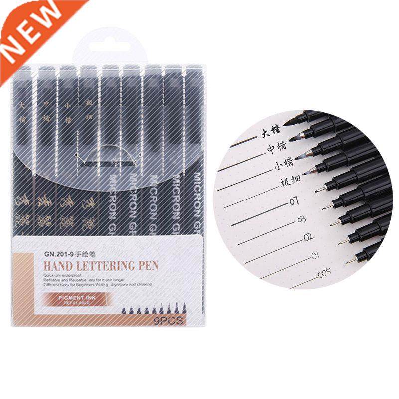 1/4/6/9pcs Chinese Japanese Calligraphy Brush Pen Markers A