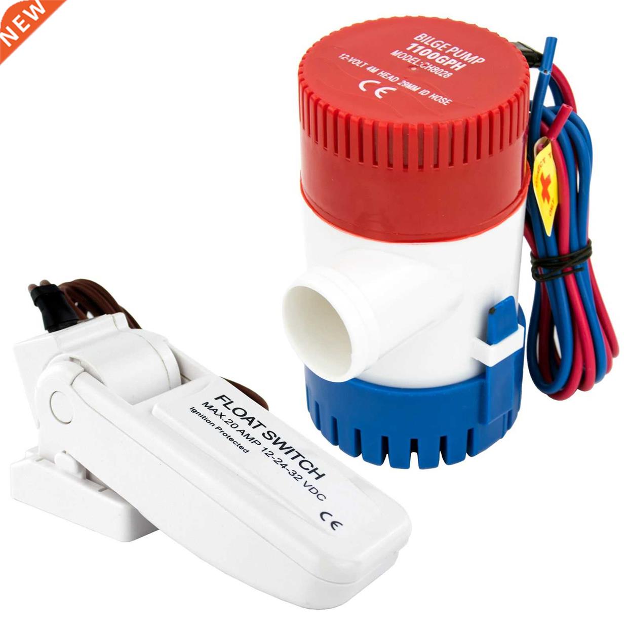 12V 1100 GPH Bot Bilge Pump Mrine Submersible Wter Pump