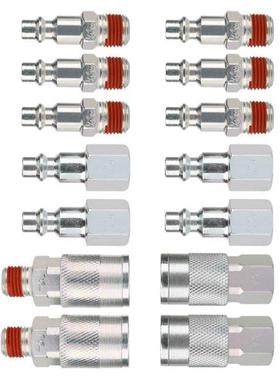 14 Pieces 1/4 Inch Npt Quick Connect Air Coupler And Plug Ki