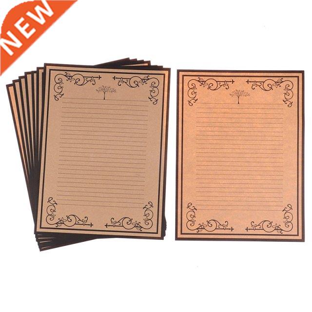 8 Sheets/set Kraft Note pad Vintage Style Writing Paper Lett