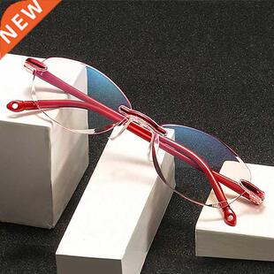 Ultralight Rimless Reading Glasses Anti Blue Light Radiation