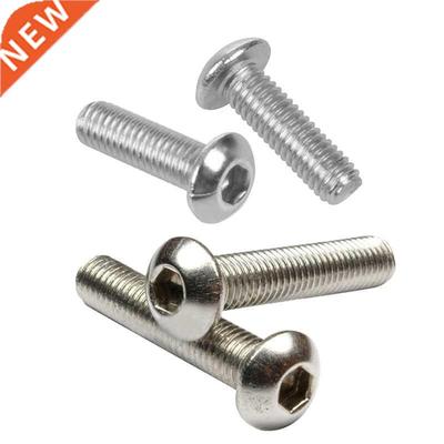 0X Stainless Steel Button Head Screw, Hex Socket Bolts Type